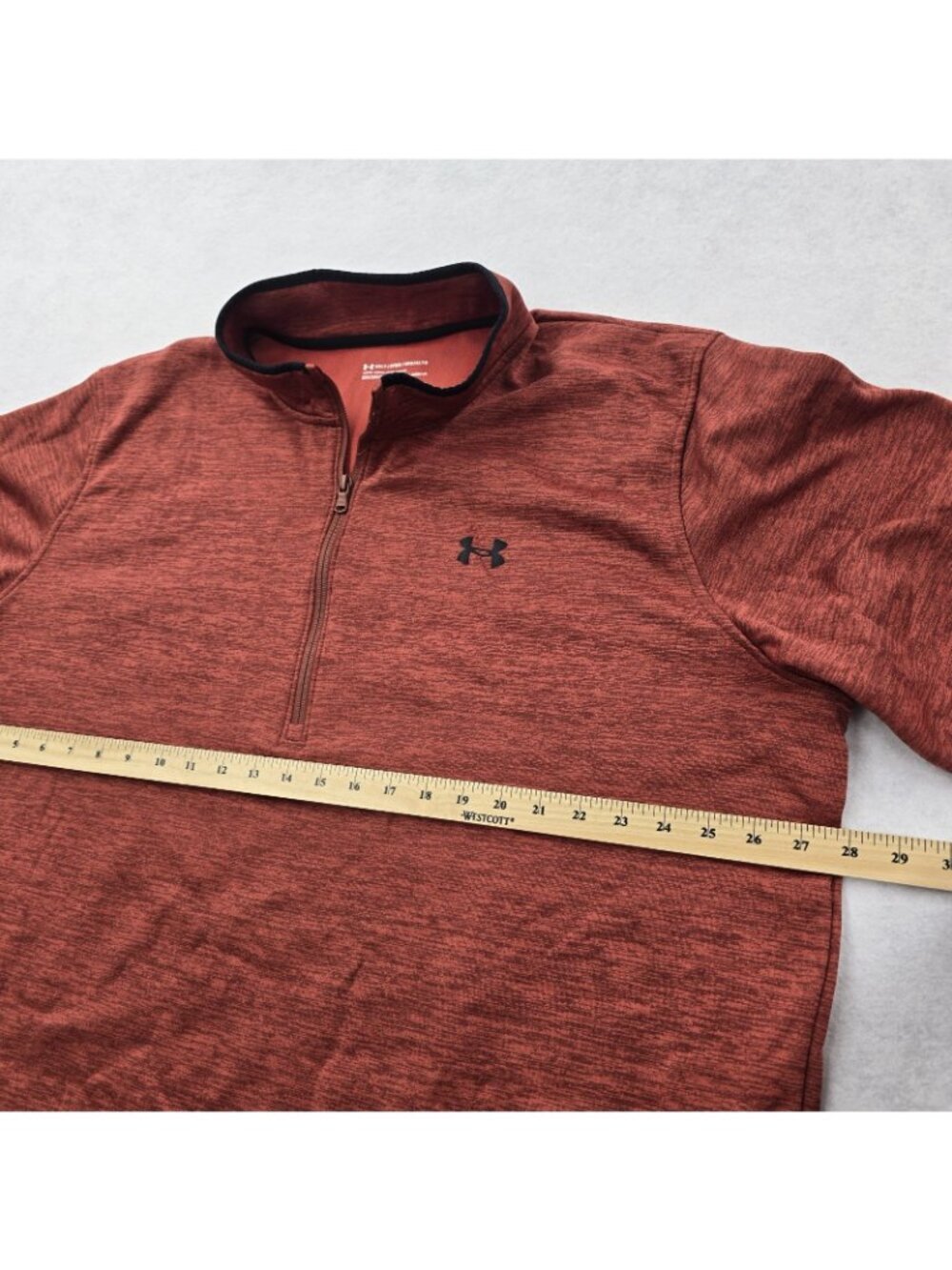 Under Armour Loose Fit Pullover Sweater Mens 3XLT Cold Gear 1/4 Zip Long Sleeve - Picture 6 of 7